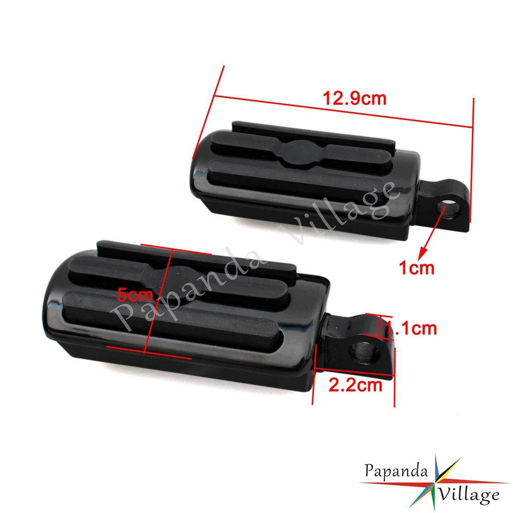 2pcs Motorcycle Footrests Foot Peg Pedals Male Footpegs Mount For Harley Dyna Softail Sportster Iron 883 1200 Custom 1984-2018