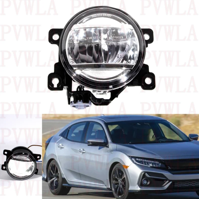 

Right Side Front Bumper Fog Lights Lamp With LED Bulbs 33950-TEY-Y01 For Honda Civic 2016 2017 2018 2019 2020