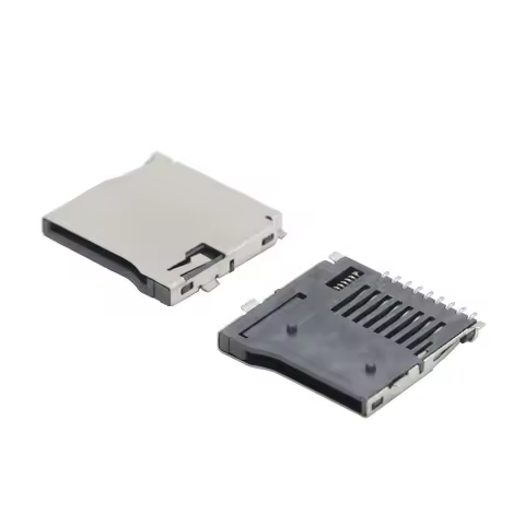 10PCS 9Pin Micro SD Card Slot Connectors TF Card Deck Fit for Phone Tablet Vehicle Navigation The Pop-up