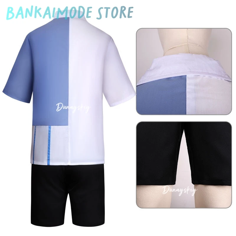 Anime Link Fare clic su Lucas Costumi Cosplay Campus High School Camicia corta Uniforme S-2XL Vestito unisex Lucas Gioco di ruolo Vestito da festa