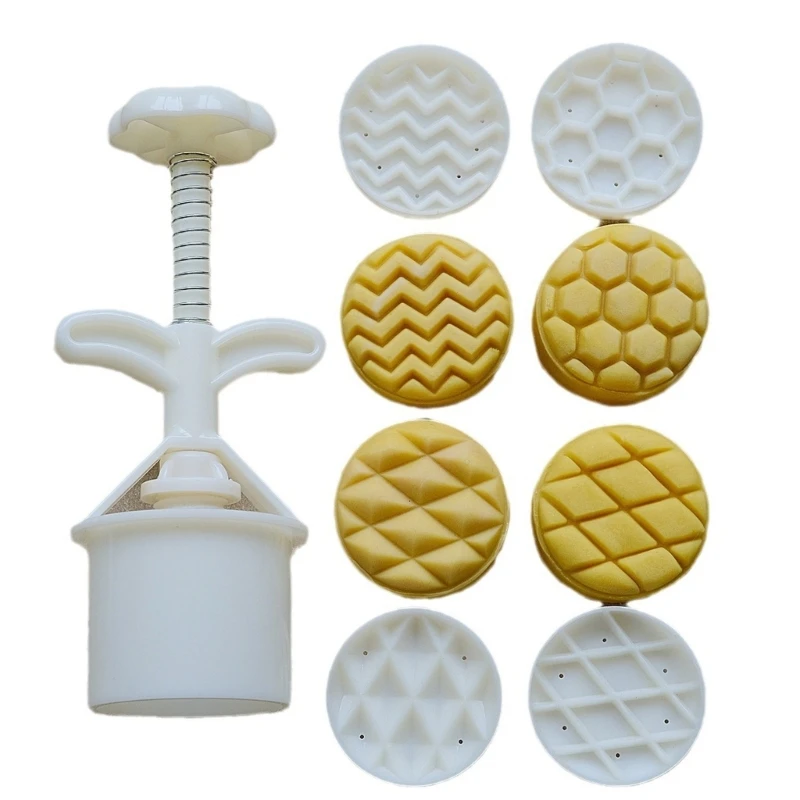 Beautiful Pineapple Pastries Molds Functional Manual Mooncakes Press Embossed Mooncakes Molds for Dessert Enthusiasts