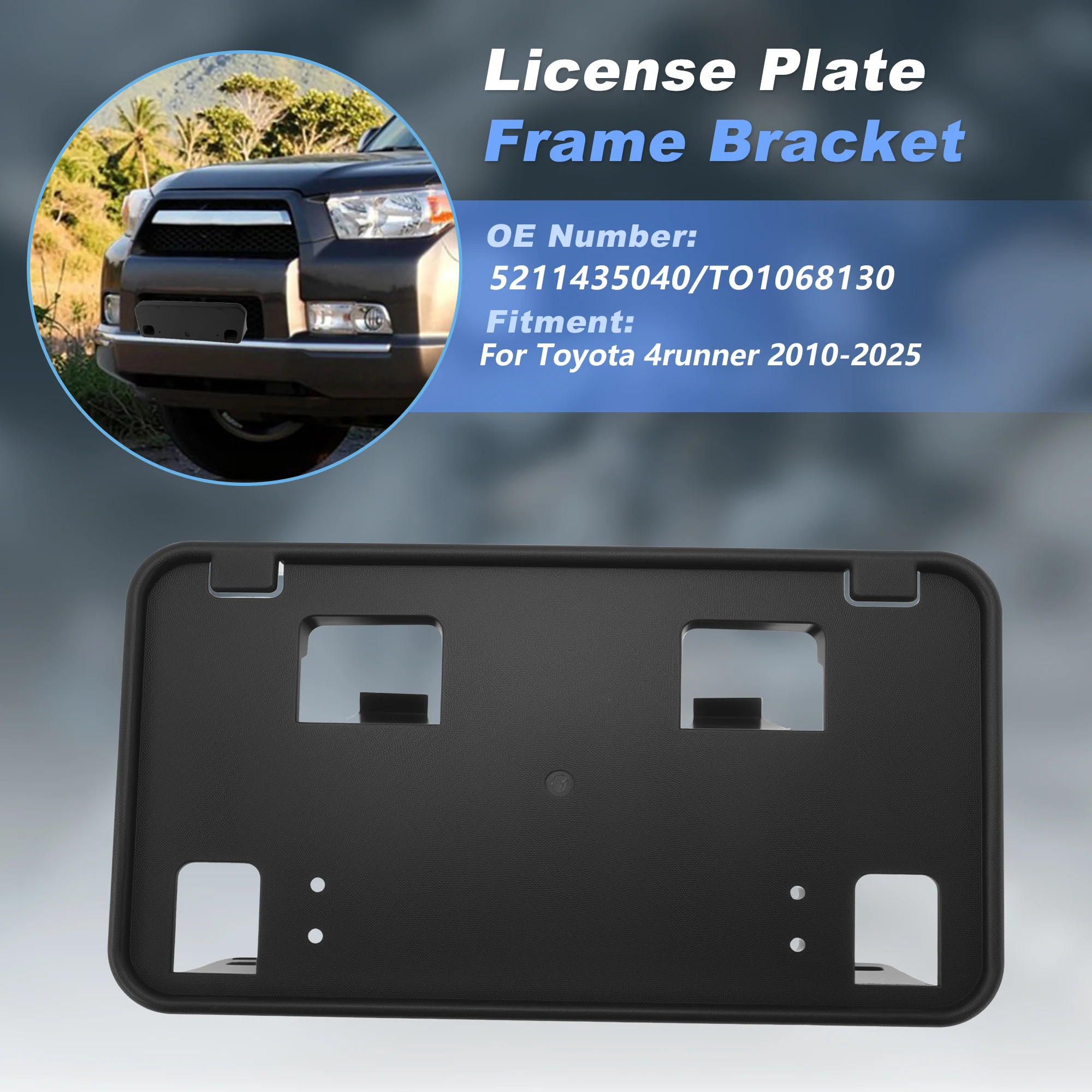 UXCELL License Plate Bracket for Toyota 4runner 2010-2025 5211435040