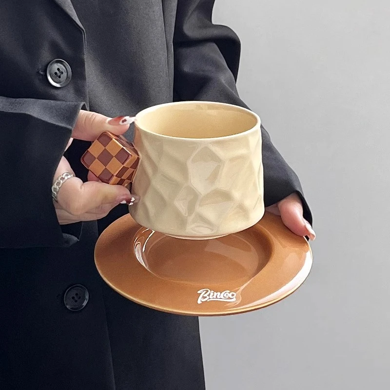 

Tea Pair Luxury Porcelain Cup Set Coffee Tea Ceramic Mug Saucer Tableware European Turkish Japanese Design Tazas Coffee Cup Set