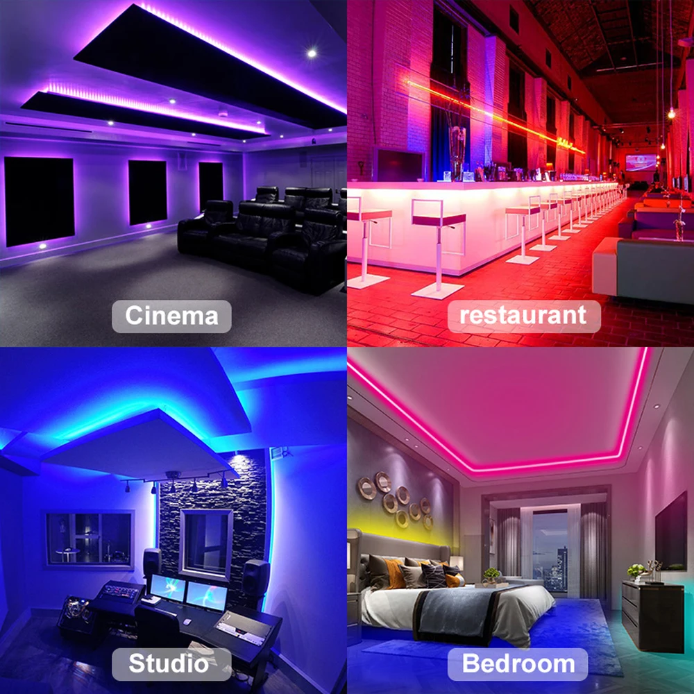 Imagem -06 - Flexível Dimmable Luzes Led Strip Cor de Sonho Alta Densidade Flexível Inteligente Faça Você Mesmo Água Corrente Ws2811 12v 24v Rgbic 5m 10m