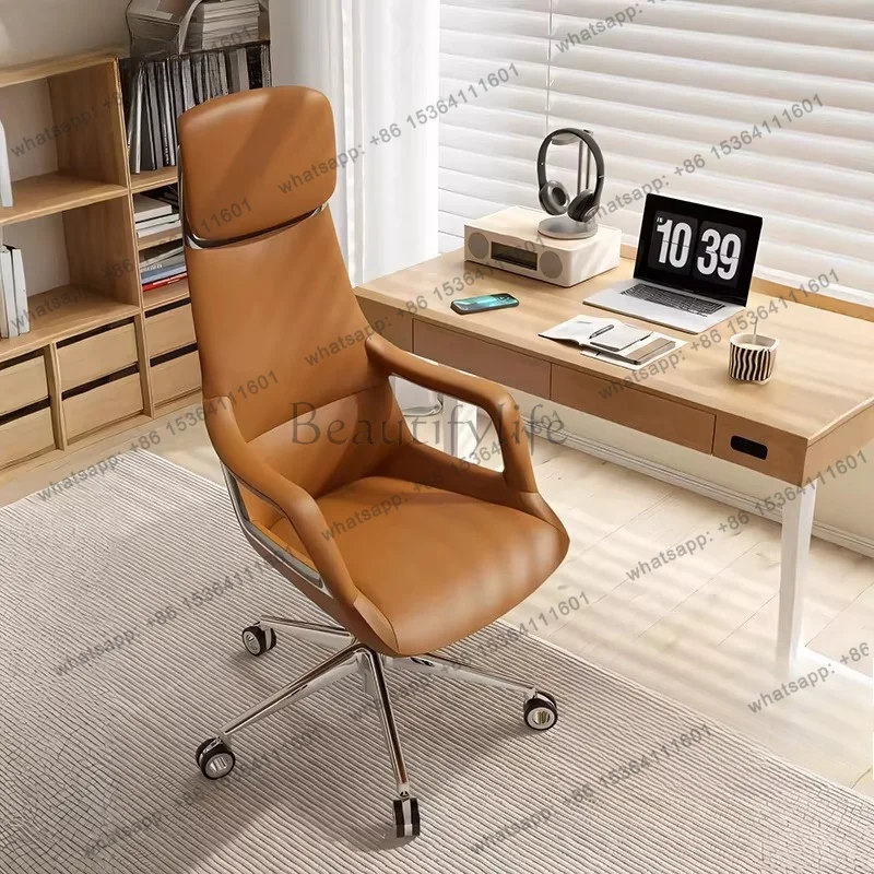 Comfortable Swivel Office Chair Modern Luxury Computer Relaxing Office Chair Backrest Nordic Silla Oficina Trendy Furniture