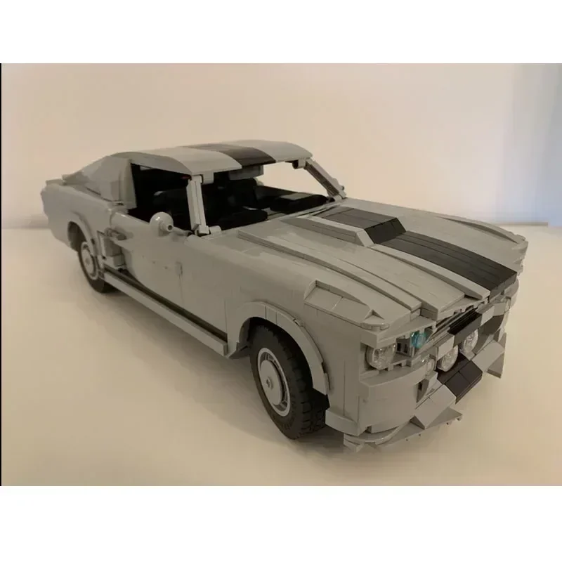 

MOC-121991GT-500 Один классических спортивных машин, собранный блок для сращивания, модель2339, строительный блок, детская игрушка на день рождения, подарок