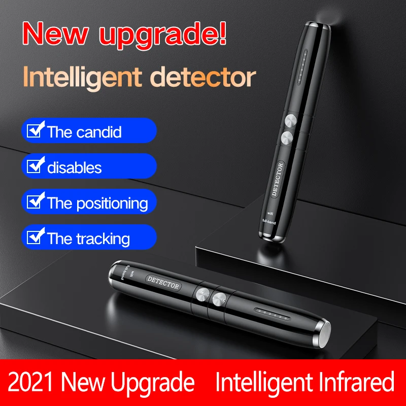 Portable Anti Candid Hidden Camera Detector Pen Wifi RF Signal Eavesdropping Pinhole Audio Wireless Bug GSM GPS Device Finder