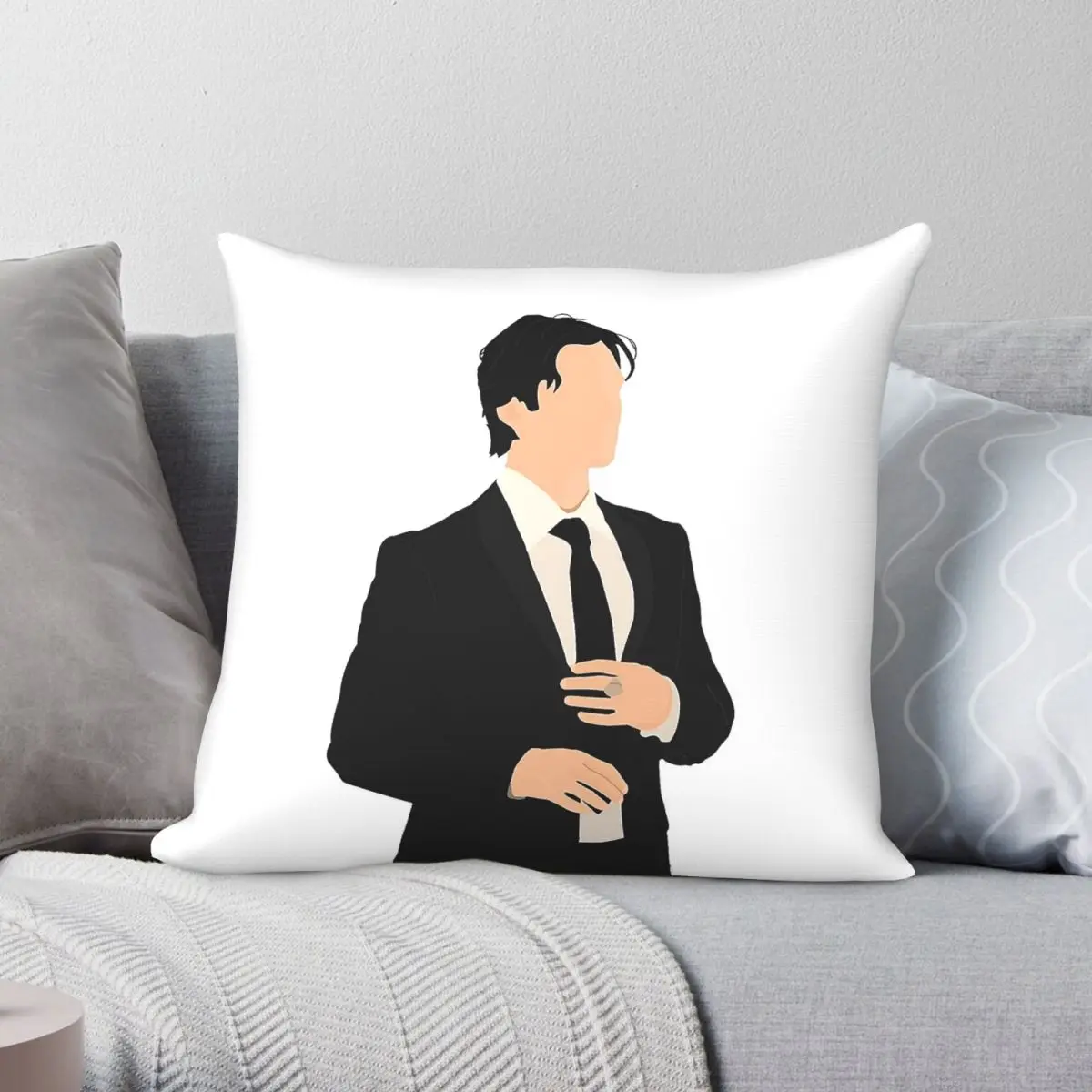Ian Somerhalder Damon Salvatore Square Pillowcase Polyester Linen Velvet Pattern Decorative Pillow Cushion Cover Wholesale 45x45
