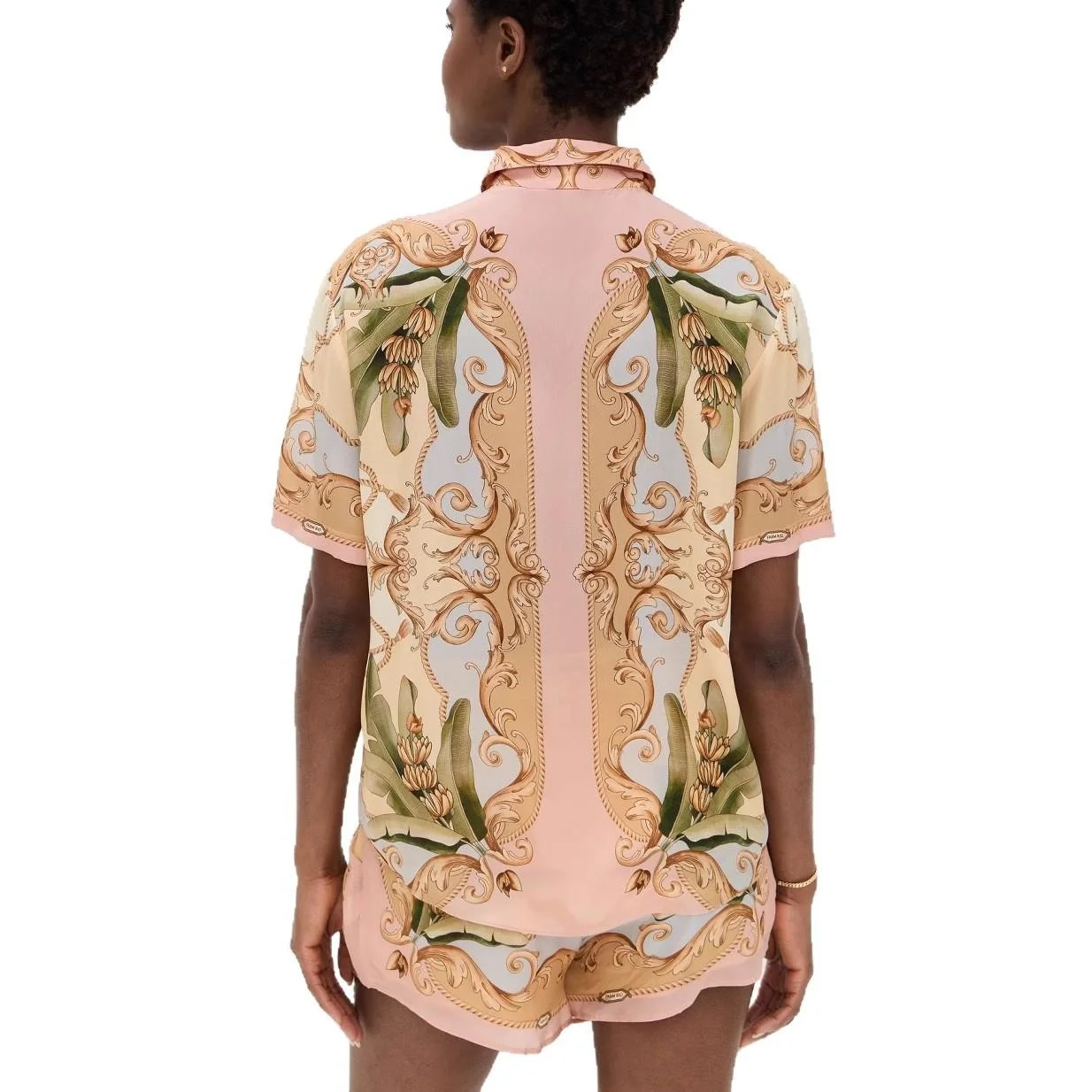 MLKSSJ Nouvelle station indépendante transfrontalière Casual Faion Linen irt Ele Sle Plant Motif floral Taille mi-basse PVC F...