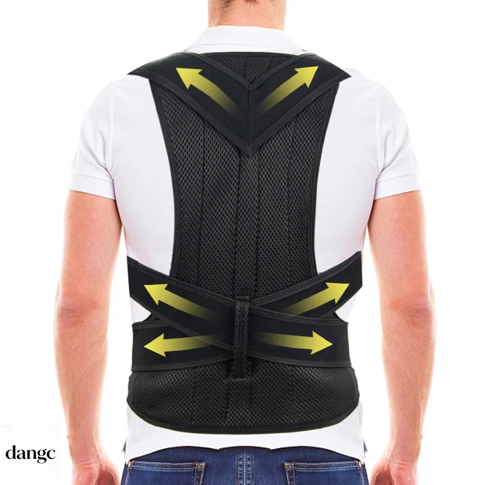 Adjustable Posture Corrector Full Back Brace Support Shoulder Straightener For Men Women Improving Posture Pain Relief Set