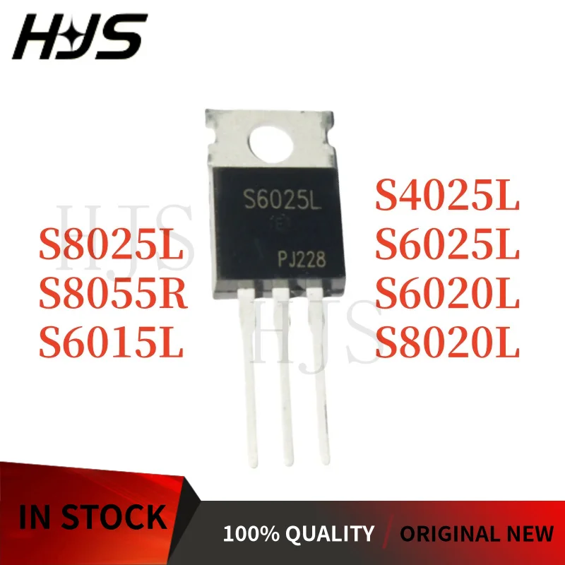 10pcs New S6015L S6020L S6025L S4025L S8025L S8020L S8055R TO-220 IC Chip In stock High Power Field Effect Tube MOS Transistor