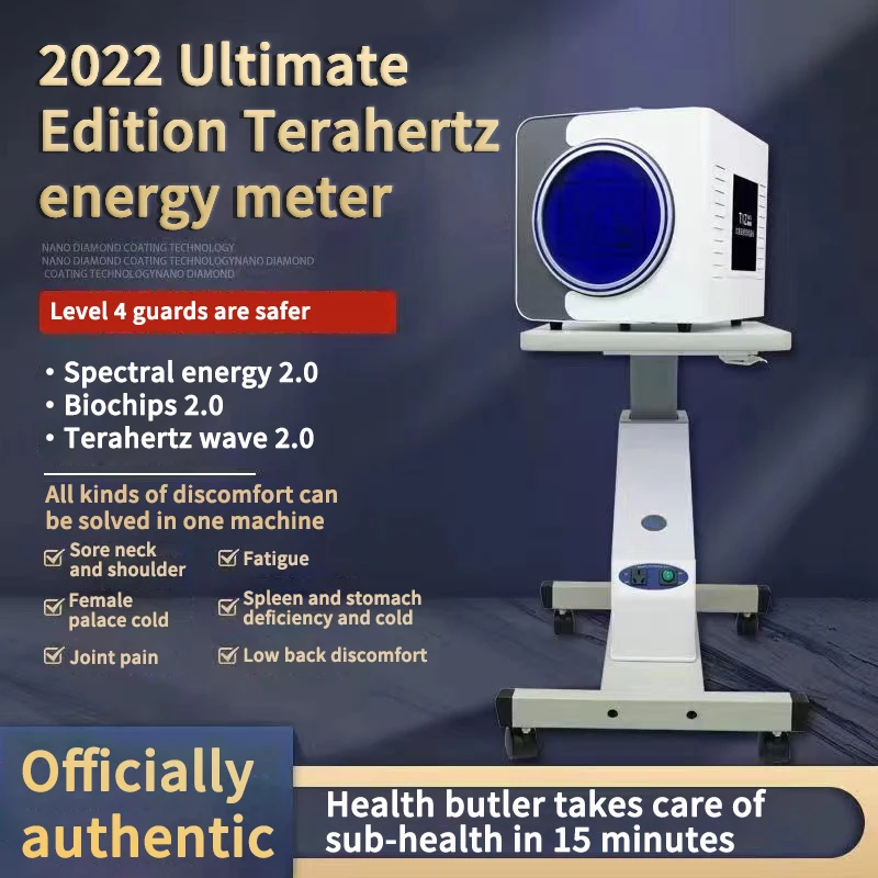 

New Terahertz Cell Hyperthermia Device Through Meridian Physiotherapy Instrument Microhertz Spectrum Energy Meter Moisture