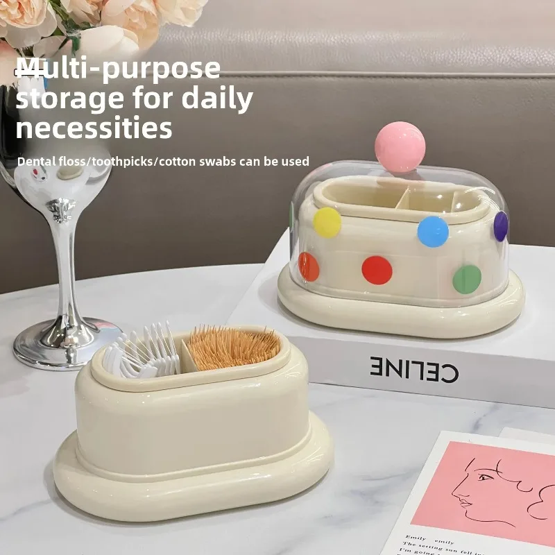 غرفة المعيشة طاولة طعام الدوبامين صندوق أعواد الأسنان المنزلية لطيف الإبداعية عالية القيمة أعواد قطنية حامل صندوق تخزين خيط الأسنان