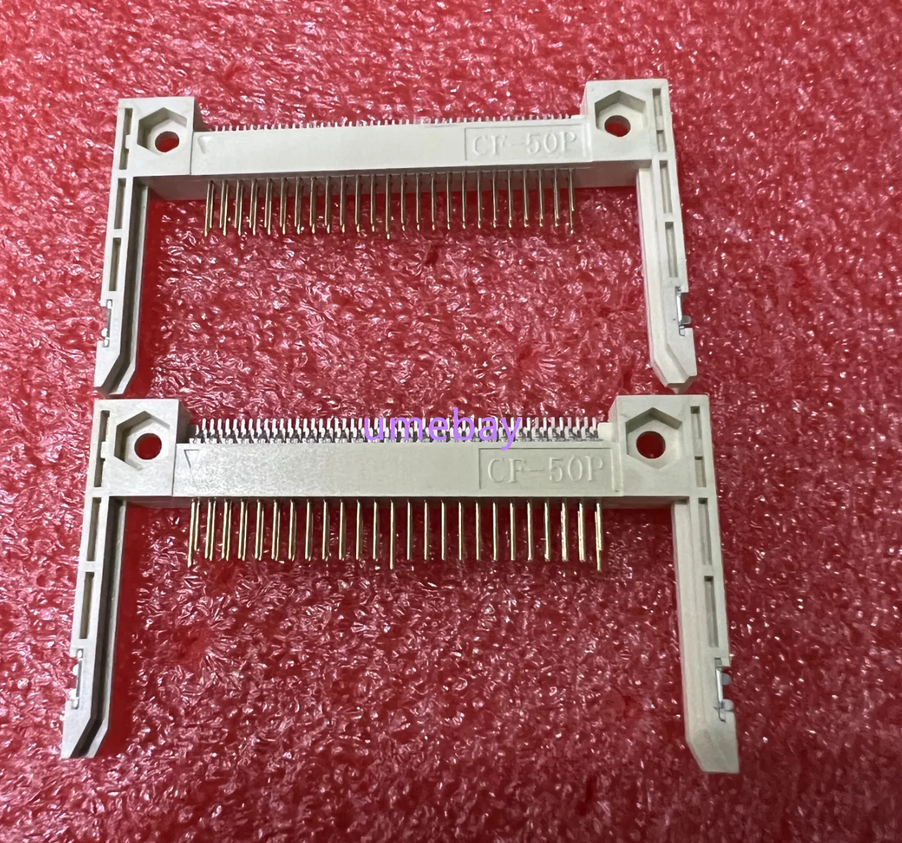 10pcs    CF card holder (on board) long arm type L=26.9mm spacing SMT patch type 50P