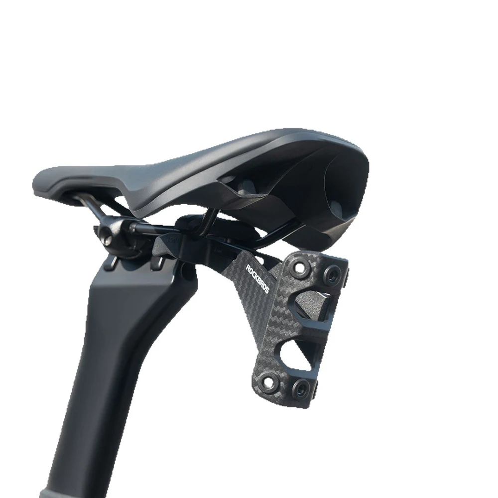 ROCKBROS Nachahmung Carbon Faser Fahrrad Wasser Flasche Halter Adapter Sattel Doppel Tasse Verlängerung Ständer Sitz Radfahren Ausrüstung