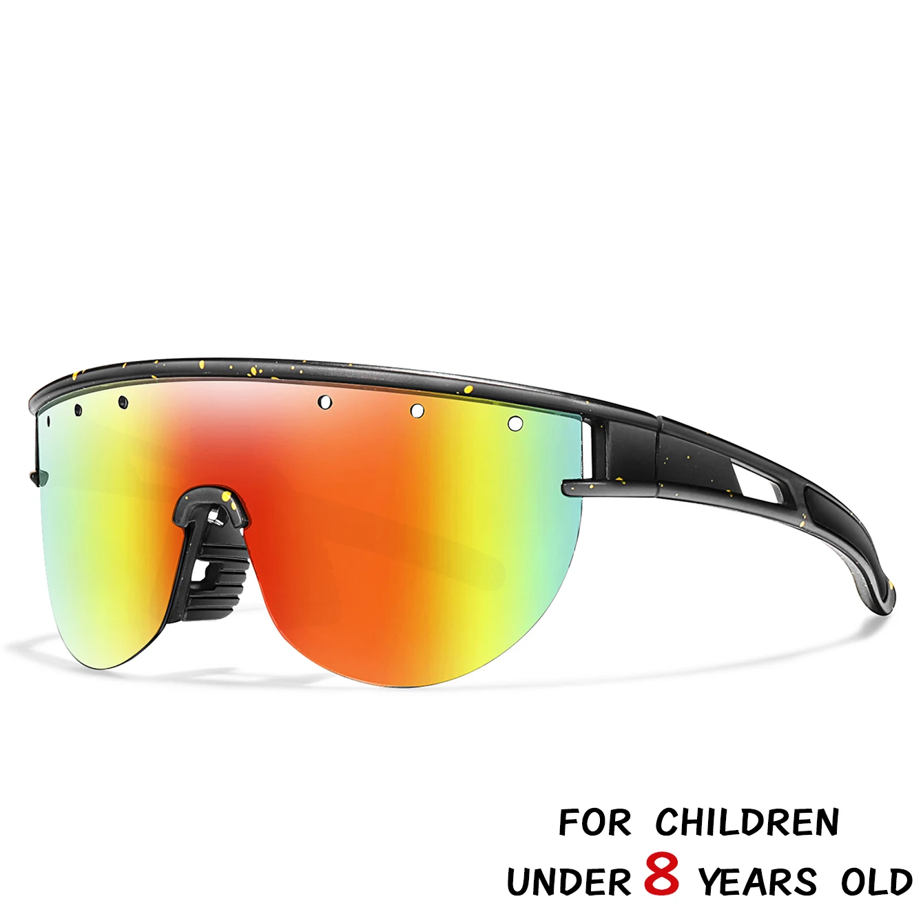 3-8 Jahre alte Kinder Outdoor-Sonnenbrille Kinder Jungen Mädchen Fahrradbrille UV400 Jugend Sport Baseball Camping MTB Fahrradbrille