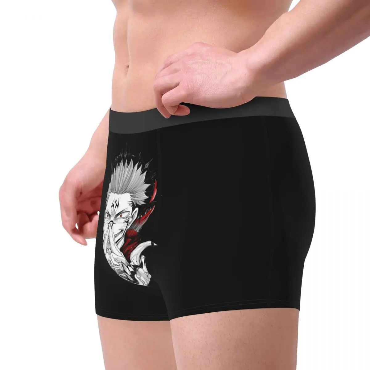 Funny Boxer Gojo Satoru Sukuna Shorts Panties Briefs Man Underwear Anime Manga Soft Underpants for Male