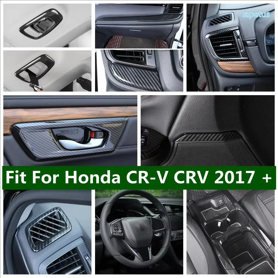 

Gear Shift Box Door Speaker Dashboard Air Vent AC Outlet Decor Frame Cover Trim For Honda CR-V CRV 2017 - 2020 Car Accessories