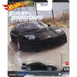 Orijinal sıcak tekerlekler Premium araba hızlı ve öfkeli 2003 Honda NSX-R oyuncaklar Boys için 1/64 Diecast araç Metal Model koleksiyonu hediye