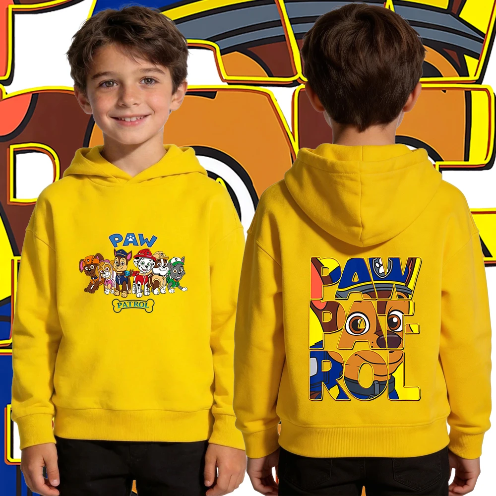 

Флисовая толстовка с капюшоном PAW Patrol для мальчиков, повседневная детская толстовка, пуловер с принтом персонажей мультфильмов, топ