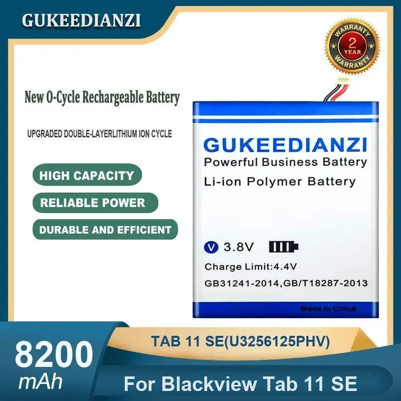 

High Capacity 8200mAh TAB 11 SE(U3256125PHV) Tablet Battery For Blackview Tab 11 SE