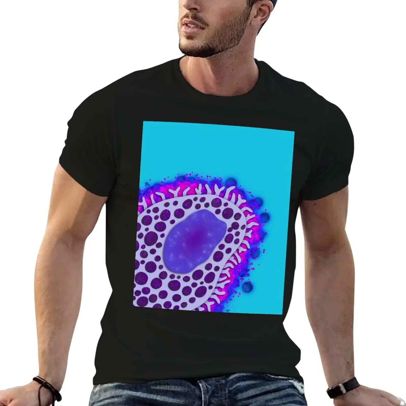 Mast Cell T-Shirt hippie clothes vintage clothes quick-drying anime mens graphic t-shirts anime