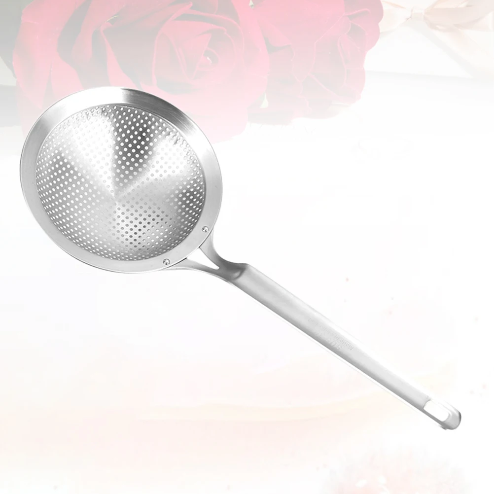 

Stainless Steel Colander 14Cm Silver Lightweight Rust Resistant Kitchen Mesh Strainer For Flour Powder Baking Accessories