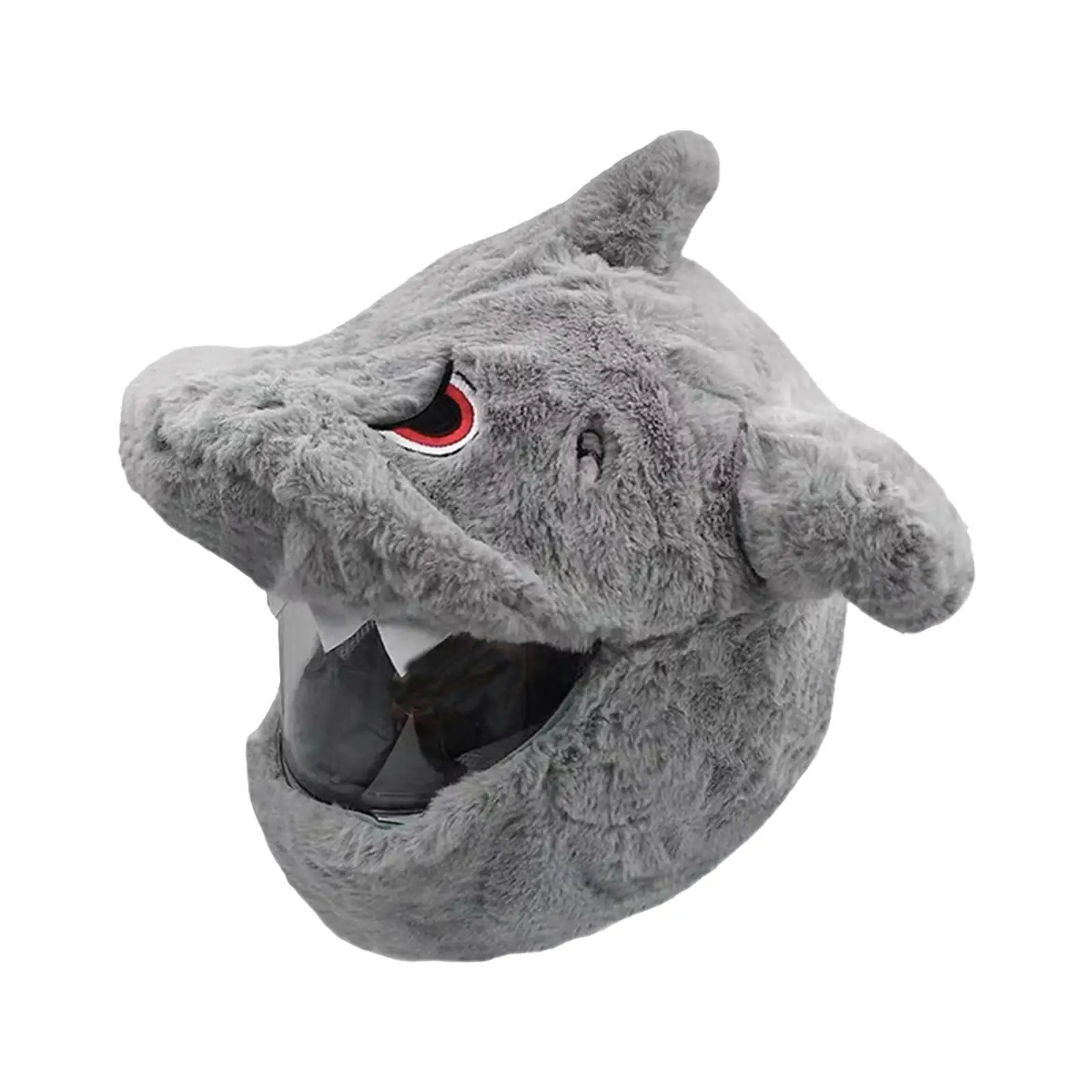 Motorbike Helmet Cover Cute Furry Helmet Cover Warm Full Face Helmet Protective Cover for Full Helmets Men Adults