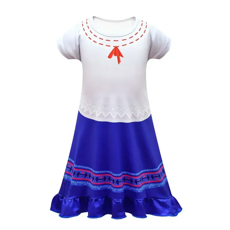 2022 nuove ragazze di estate Encanto Luisa mirasel sorella vestito cosplay elegante vacanza per bambini festa di compleanno costume cosplay abbigliamento