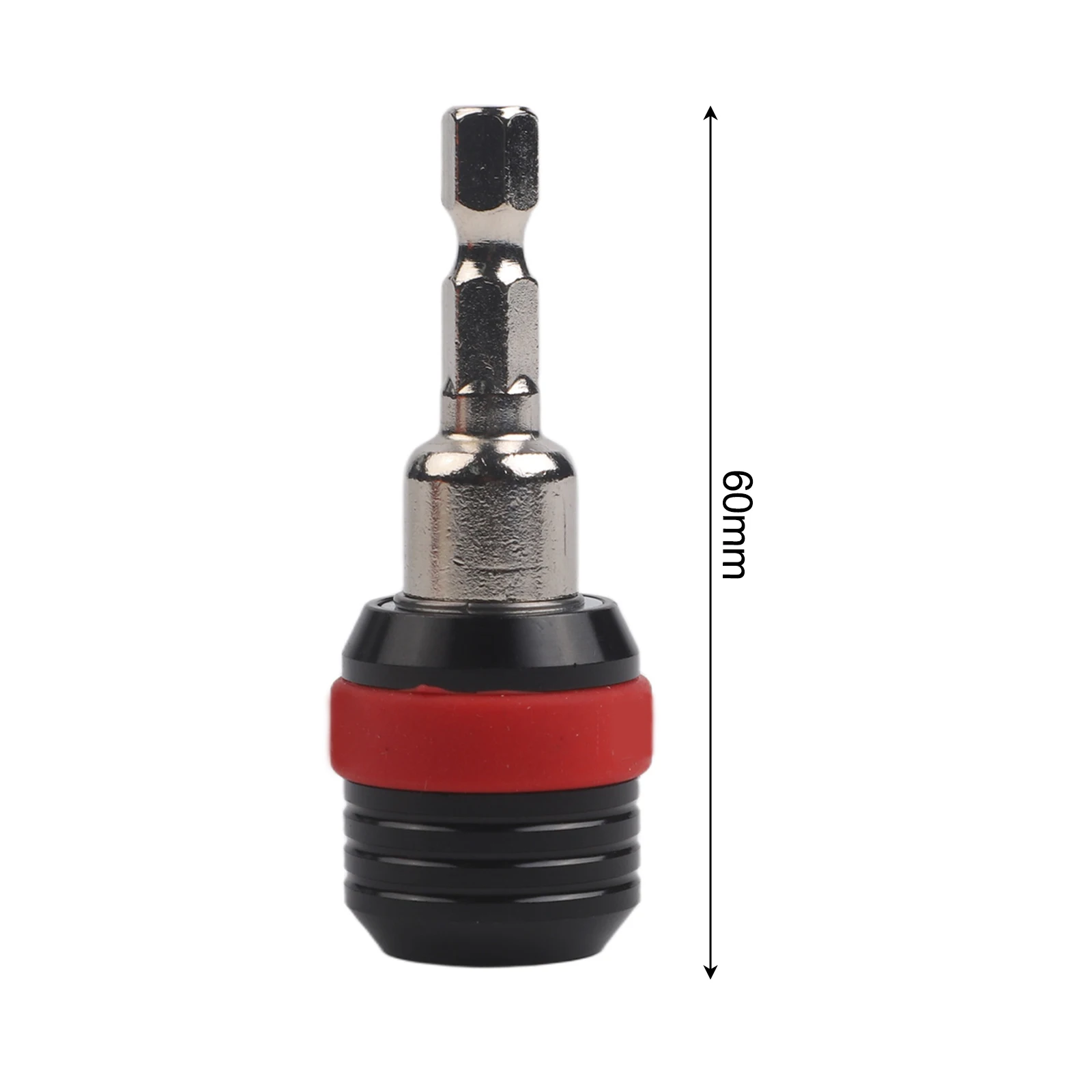 Quick Connect Power Tool Accessory Black Silver Hex Shank Adapter Press-to-eject Mechanism Quick Bit Replacement