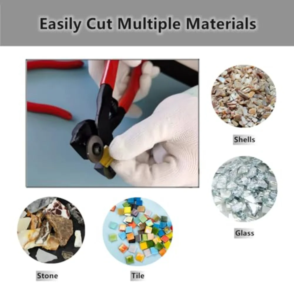 1pc Pliers Ergonomic Tile Clamp Pliers With Soft Grip Handle For Easy Cutting & Shaping Hand Tools Replacement Parts
