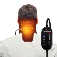 Black Electric Heated Neck Protection Belt with Three Adjustable Temperature Levels for Warmth And Neck Massage Relaxation