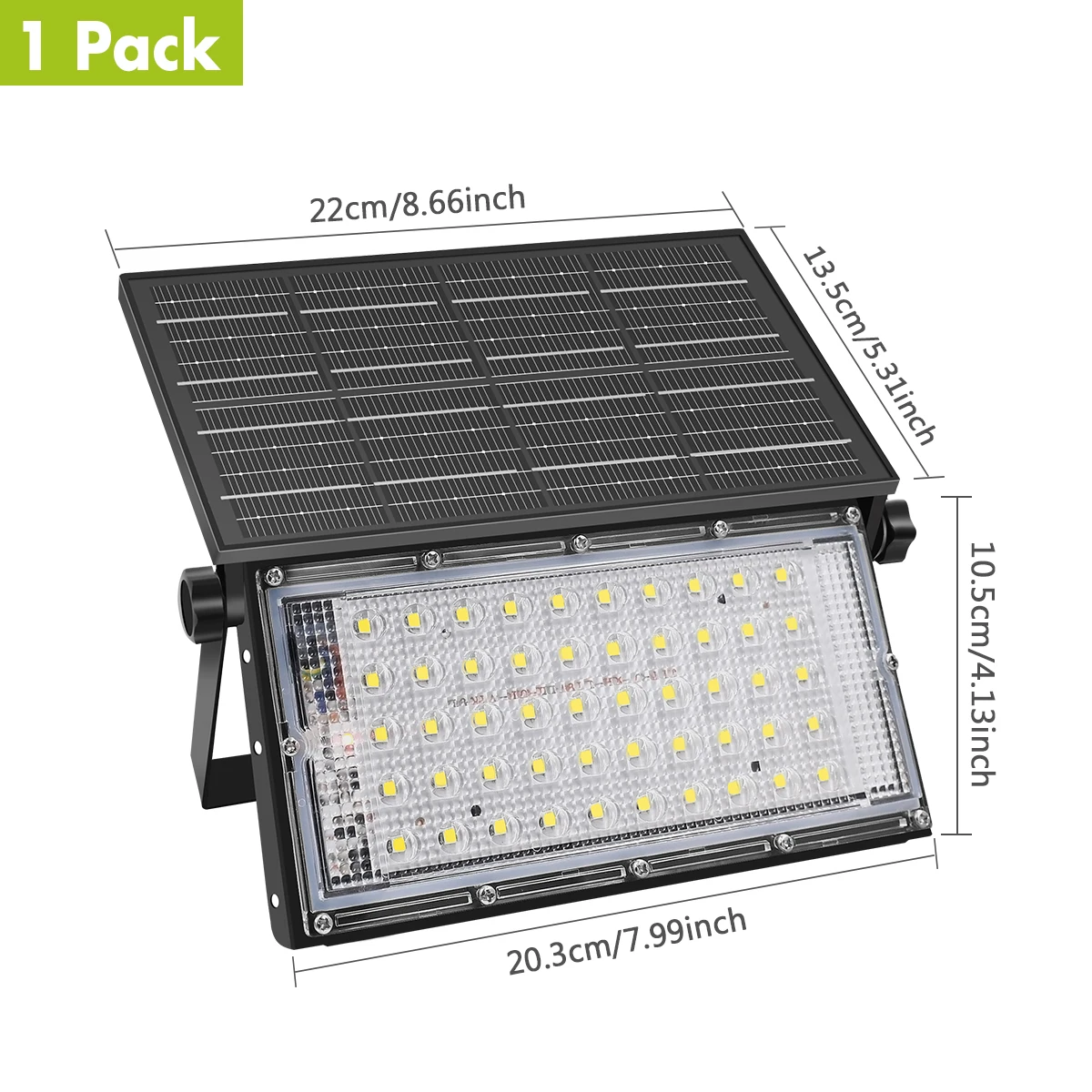 AMARYLLIS Verstellbarer Solarstrahler, tragbares Solar-Flutlicht für den Außenbereich, faltbar, solarbetrieben, wasserdicht, Sicherheitslichter für Hofzaun 3
