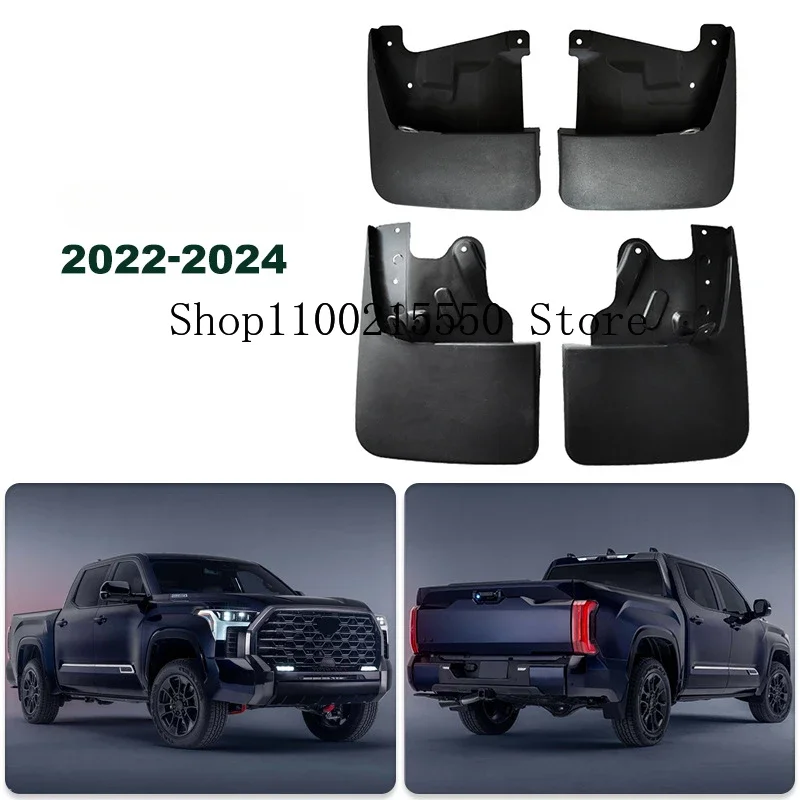 For Toyota Tundra 2022-2024 Front Rear Car Splash Guard Mud Flap Fender Dirtboard Accessories