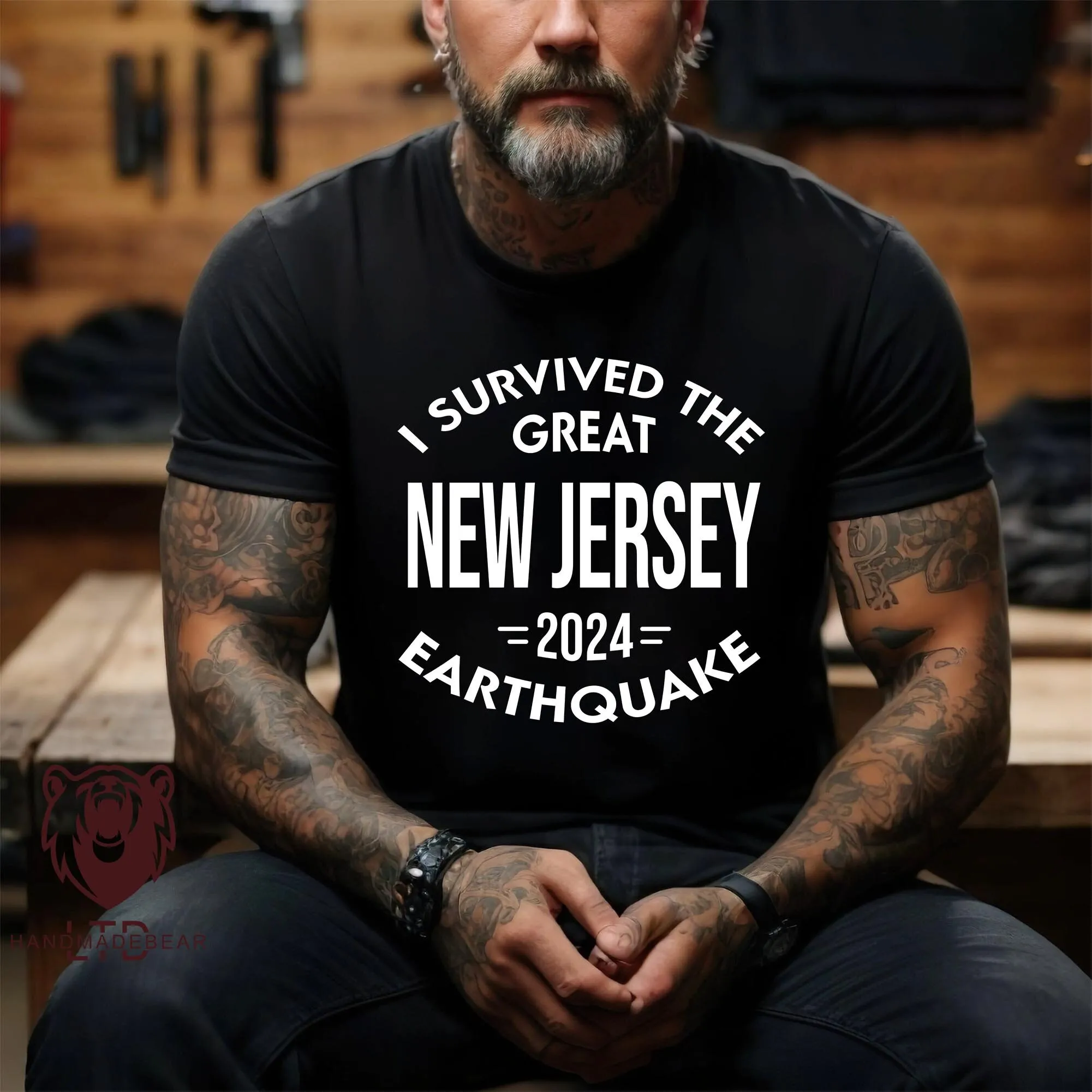 New Jersey Earthquake 2024 Shirrt I Survived the Great T Shirt Strong