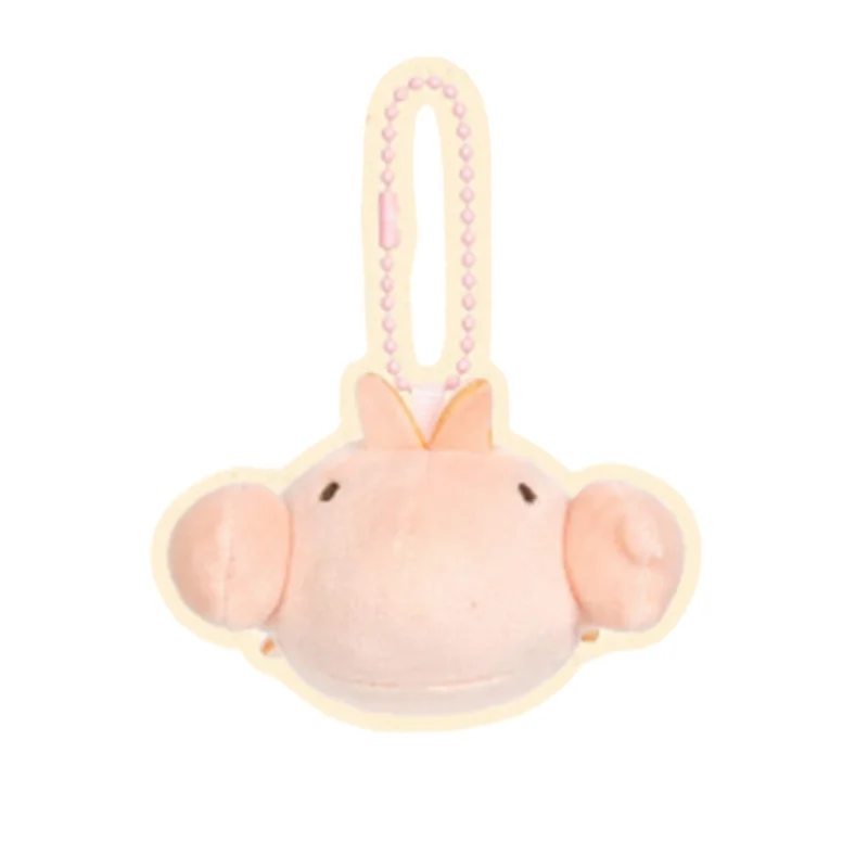 Kawaii Summer Sandy Beach Piccoli animali giocattoli di peluche Simpatico cartone animato Granchio Gamberetti Isola Volpe Lontra Pendenti Divertenti Portachiavi Borse Decor