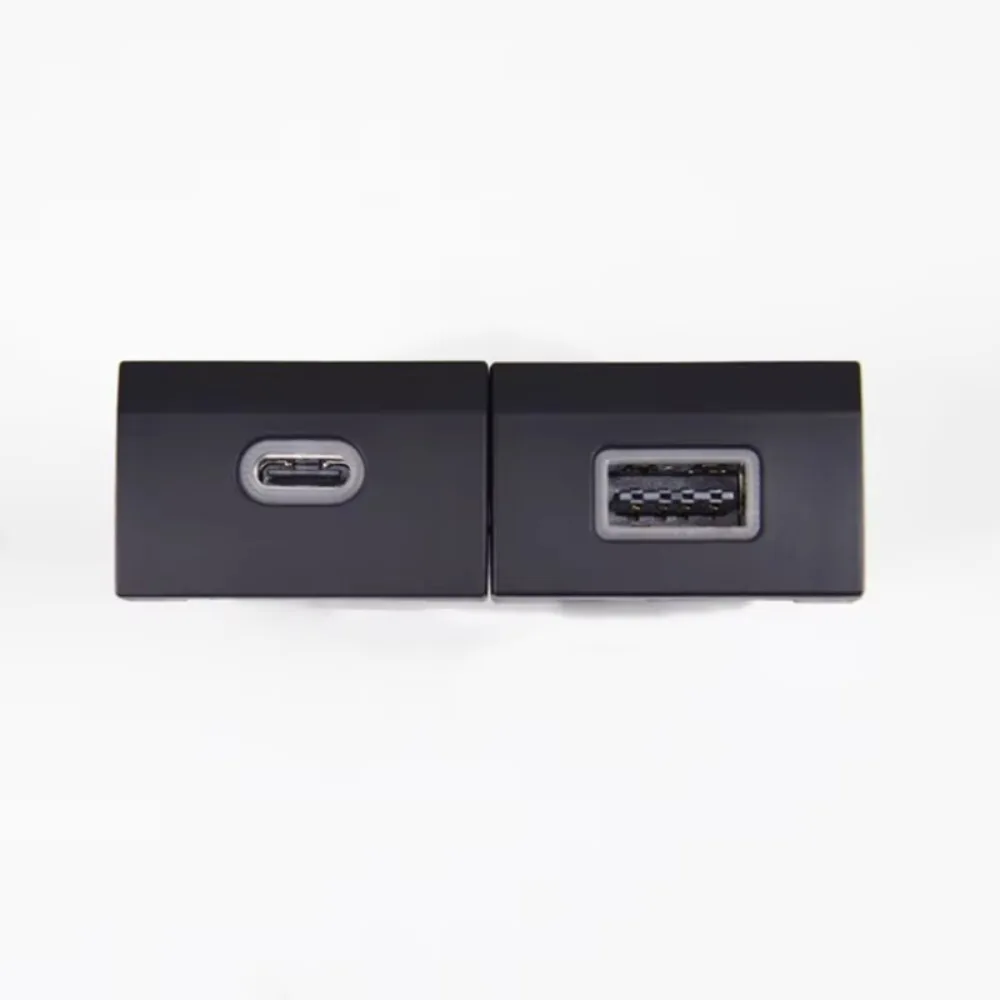 Car Charger Socket Dual USB PD Type C Charging Outlet Power Adapter Phone For Volkswagen POLO 11-13
