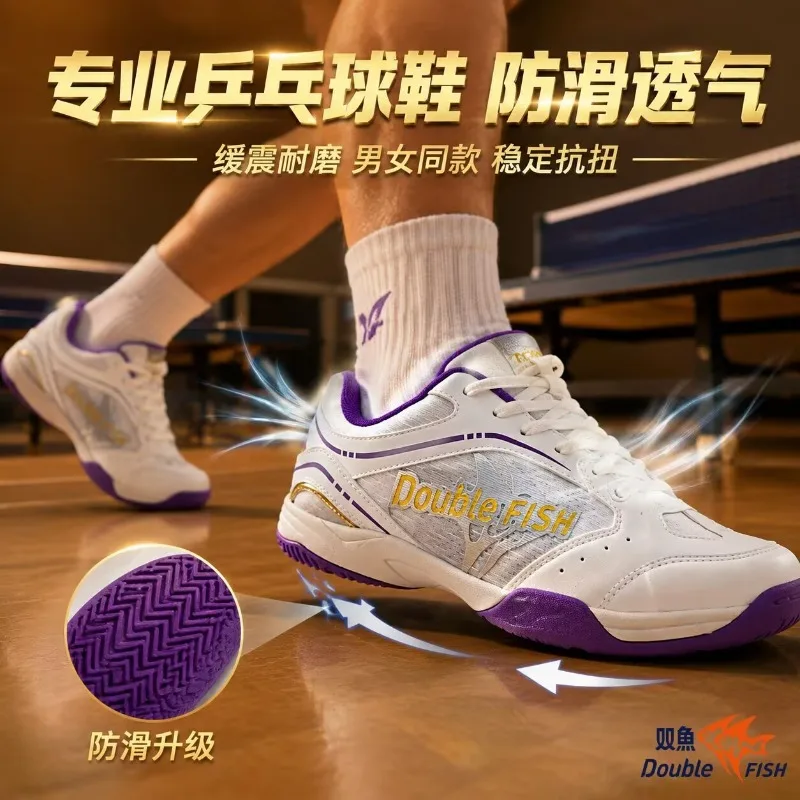 New Shockproof Mesh Men's and Women's Table Tennis Shoe Breathable and Lightweight Men's Training Shoe Comfortable Sports Shoes
