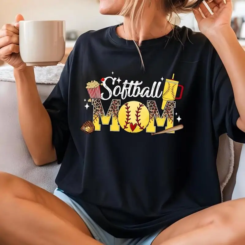 

Футболка для софтбола, футболка «Игровой день», сезон мамы, фанат