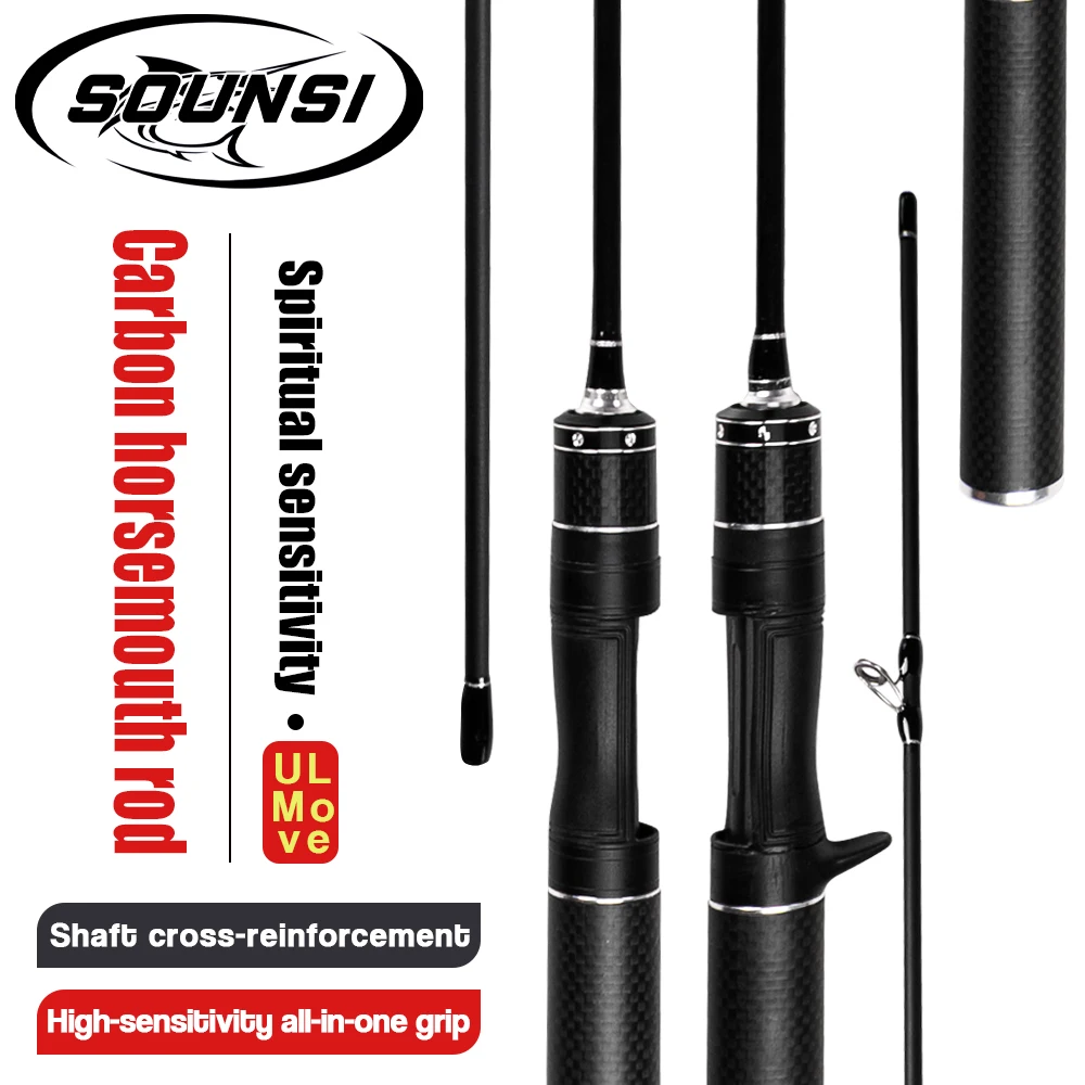 

SOUNSI Small Bait High Carbon Long Throwing Rod Rock Fishing Spinning Trout Rod BFS Fishing Casting UL Stream Bass