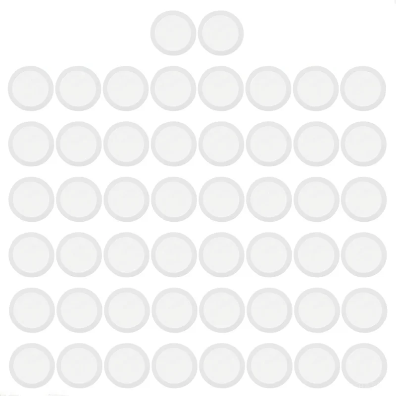 

50 PCS Kazoo Diaphragm Flute Diaphragms Guitar Companion ABS Childrens Musical Instruments Membranes Film Replacement