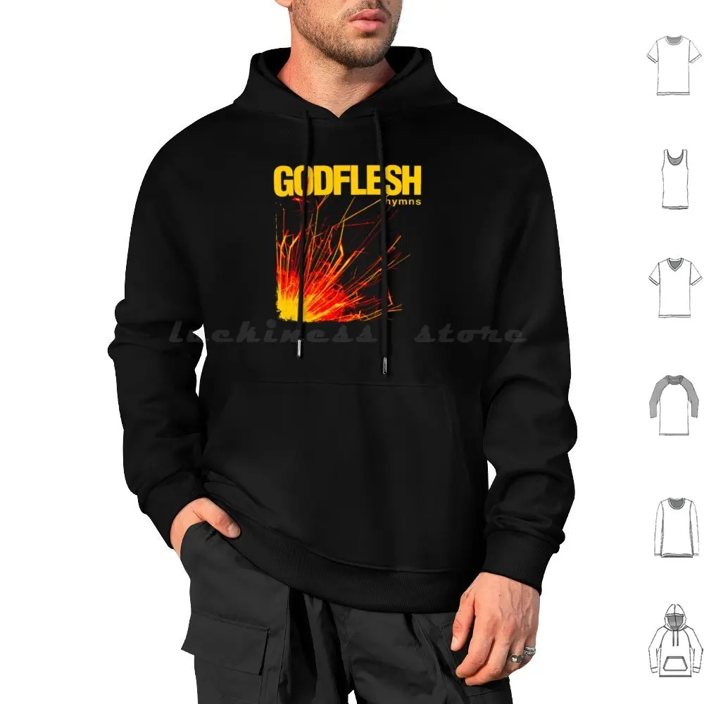 Godflesh Hymns Hoodies Long Sleeve Godflesh Hymns Metal Industrial Stoner Sludge Fear Factory Napalm Death Death Metal