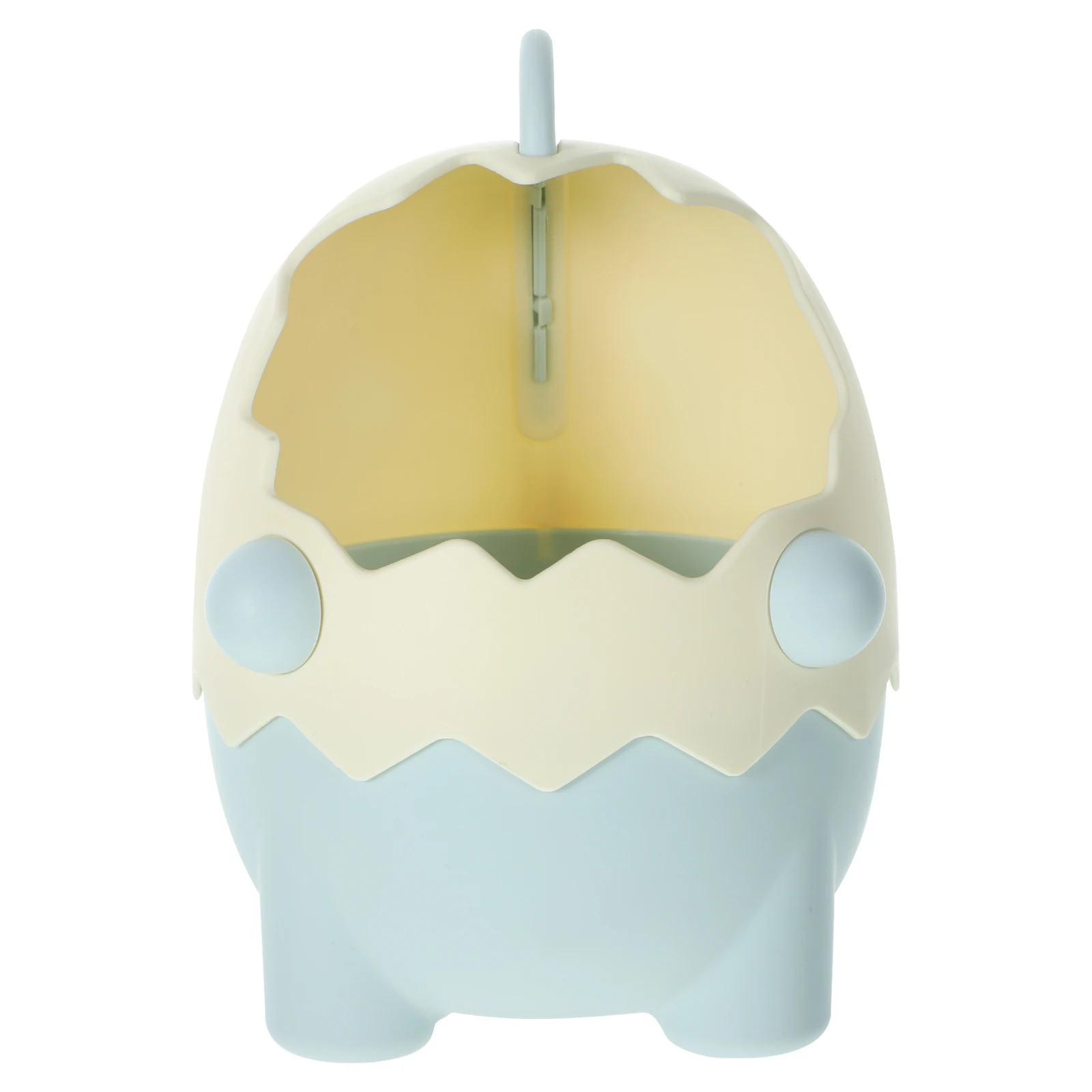 

Cartoon Dinosaur Egg Pen Holder Blue Large ABS Desk ganizer Pencil Storage Makeup Brush Bucket Practical Portable Sturdy Long