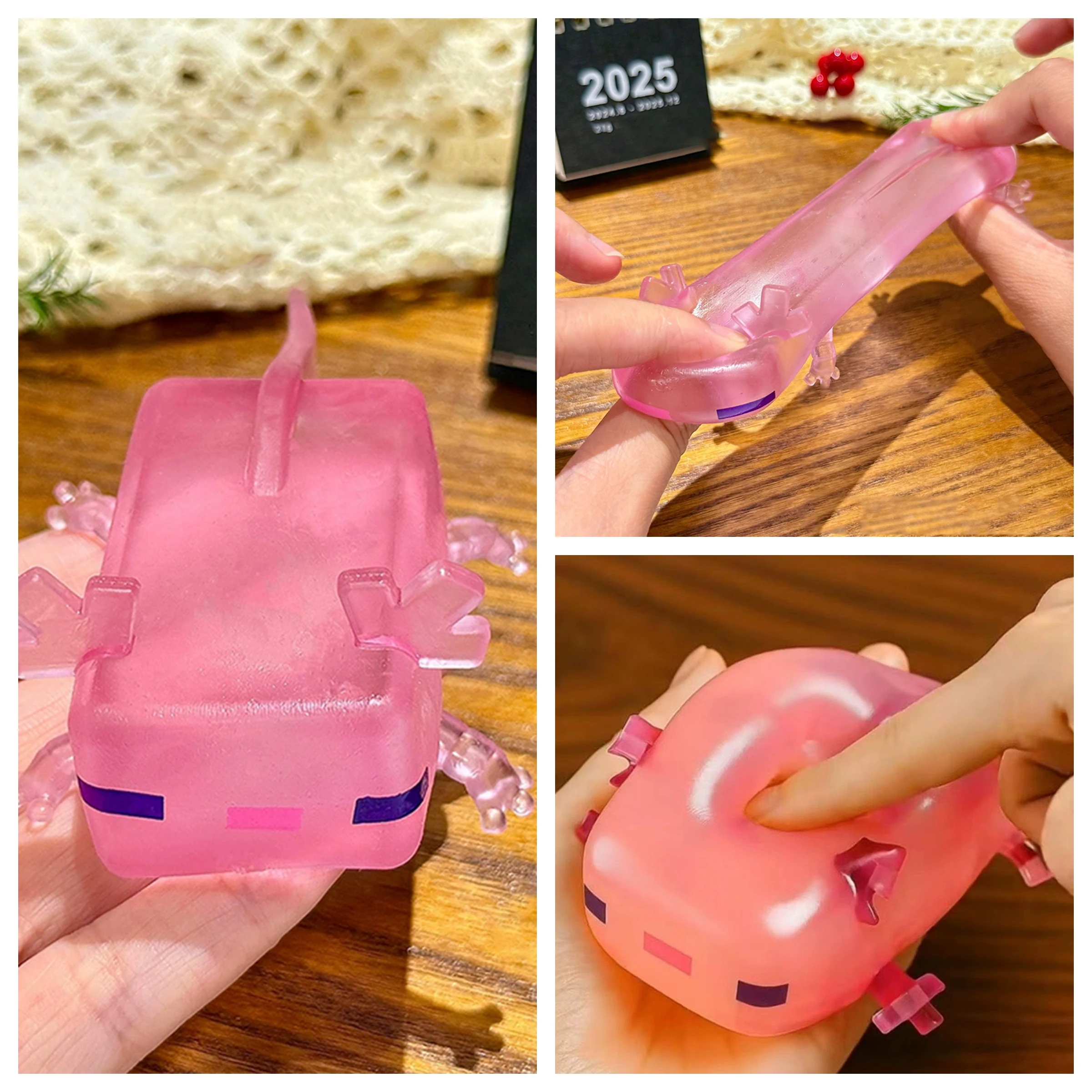 Creative Axolotl Soft And Slow Rebound Pinching Soft And Shiny To Relieve Stress And Anxiety Desktop Decorative Crafts Ornament