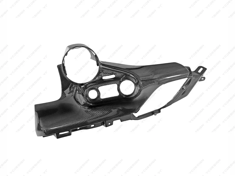 

Car-Styling Accessories Dry Carbon Fiber DCF LHD Center AC Outlet Full Dash Vent Fit For 2019-2023 Ferrari F8 Tributo & Spider