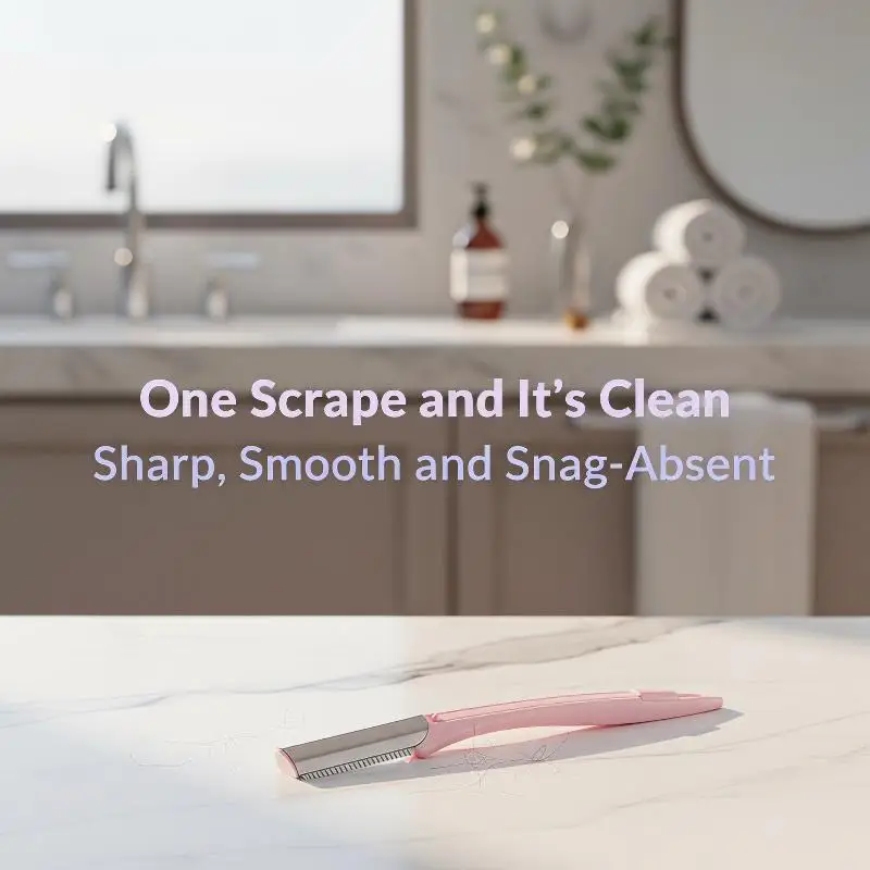 3 Pack Eyebrow Razors Sharp Safe Stainless Steel Blades Ergonomic Handle for Face Exfoliating Dead Skin Facial Care
