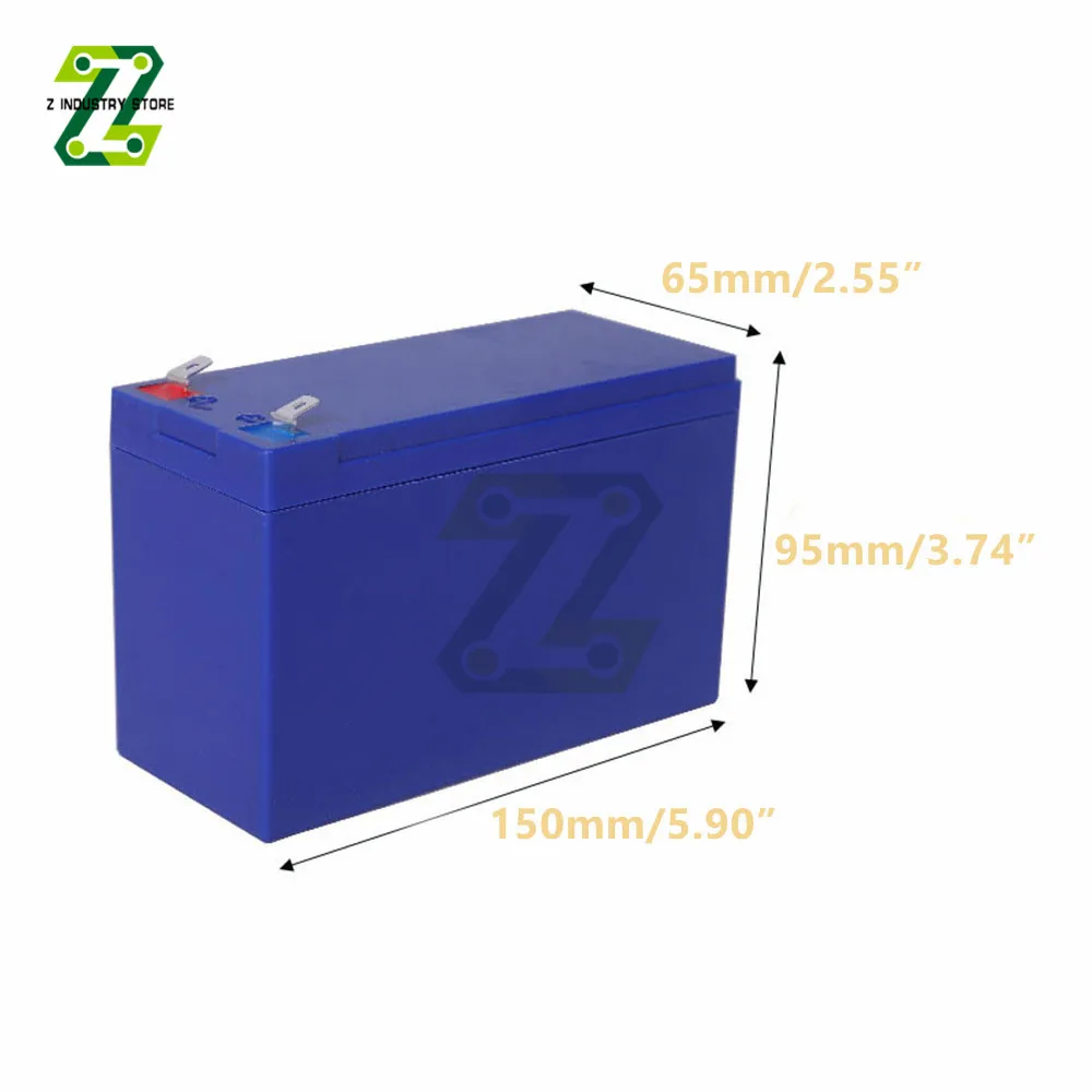 Caja de batería de litio de 12V y 7AH, caja de plástico especial para paquete de baterías 18650, bricolaje