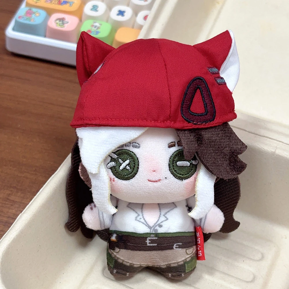 

Плюшевая игрушка-брелок 10 см с красной шляпкой, персонаж аниме-игры Identity V, Бармен Деми Бурбон, подвеска-кукла