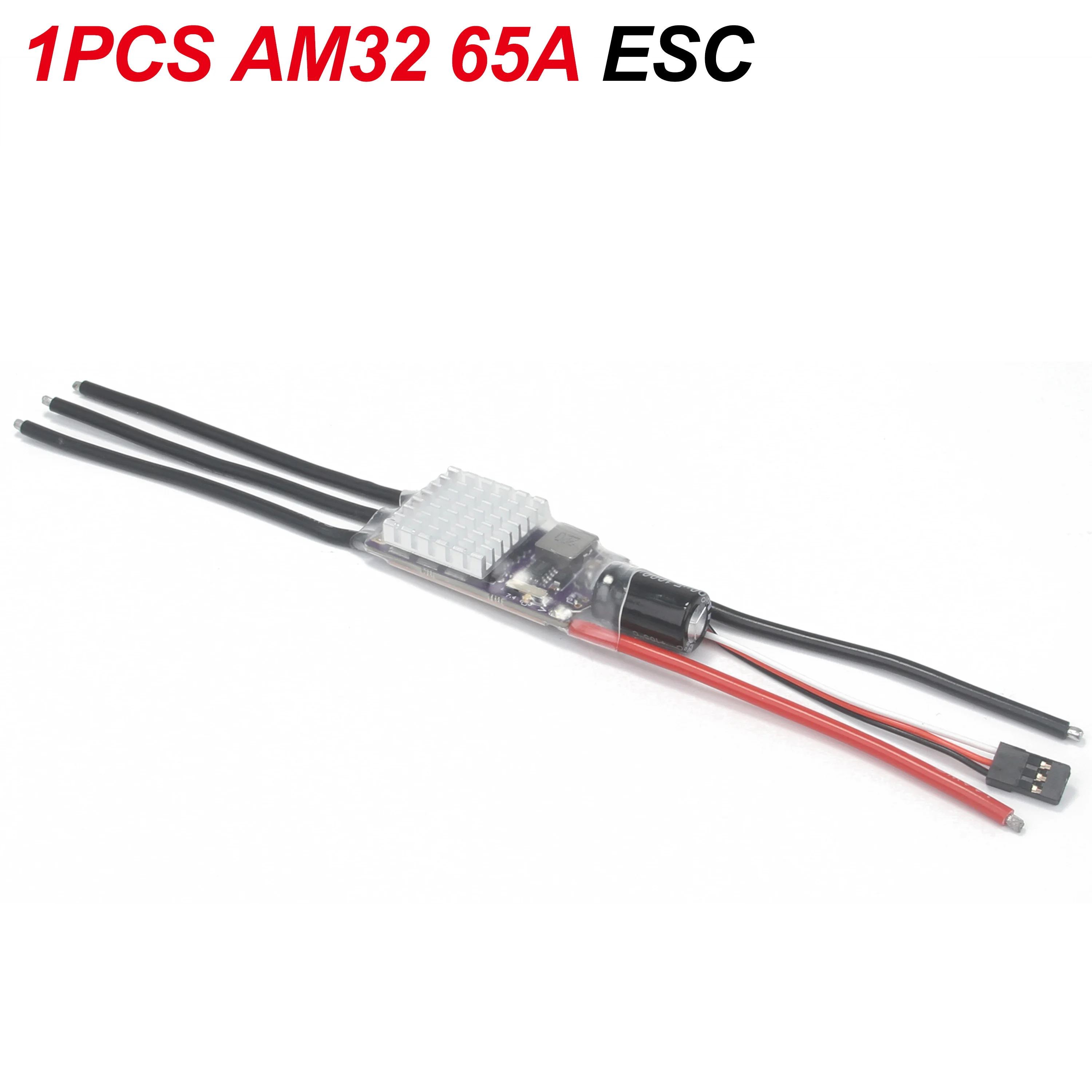 AM32 40A 65A ESC 32-bit Speed Controller Signaalkabel Ondersteuning PWM/DSHOT/Sinus Param Richter voor FPV Racing Drone RC Auto Crawler