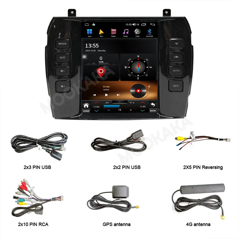 For Jaguar XJ XJL 2004 - 2008 Car Radio Multimedia Player Wireless Carplay Android Auto Autoradio Stereo GPS Navi Head Unit WiFi view 6